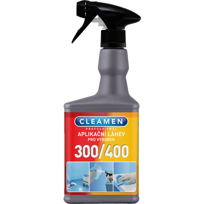 CLEAMEN aplikační ředící láhev CL300/400 550ml/1ks prázdná