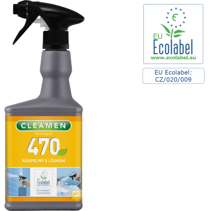 CLEAMEN 470 na koupelny s leskem 550ml Ecolabel