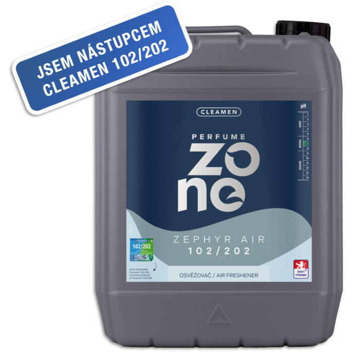 CLEAMEN neutralizátor a osvěžovač vzduchu 102/202 5l (Zephyr air) perfume zone