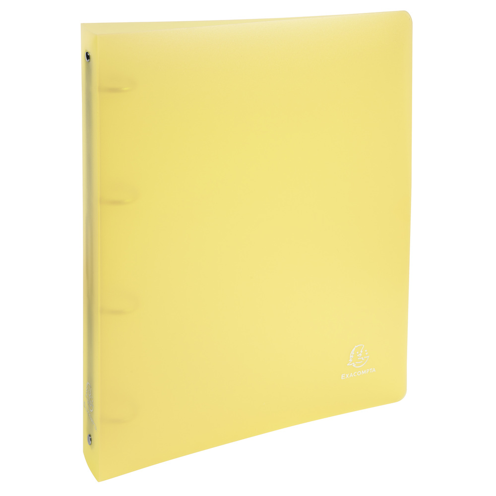 Pořadač 4-kroužkový A4 maxi Exacompta 4 cm pastel žlutý