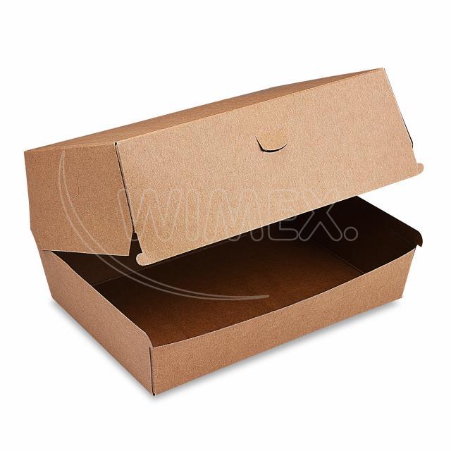 Burger box Plus nepromastitelný kraft 195 x 135 x 100mm 50ks