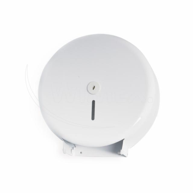 Zásobník na toaletní papír Jumbo 28 cm kovový bílý