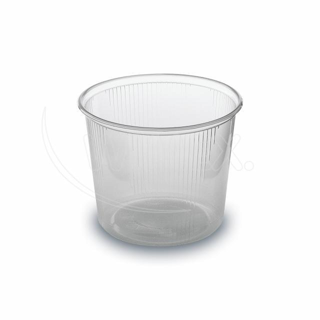 Miska kulatá průhledná 400 ml (100ks) PP, vhodné i nad 40st