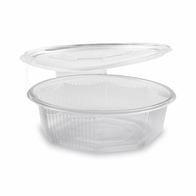 Miska osmiboká průhledná s víčkem 1500ml/25ks