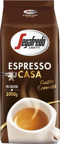 Káva Segafredo Zanetti Espresso casa 1kg zrnková s čokoládovými tóny