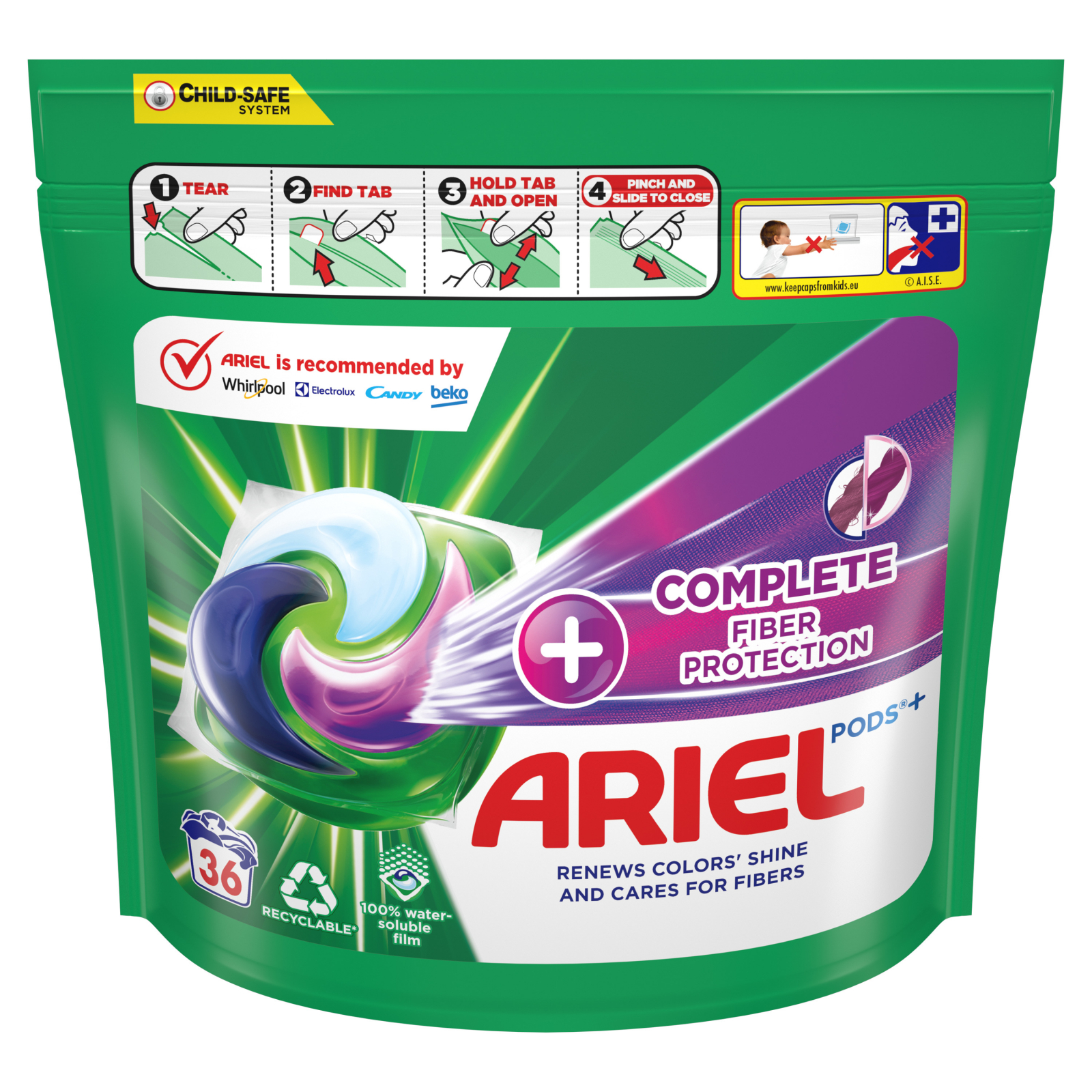 Ariel gelové kapsle na praní 36 ks univerzální