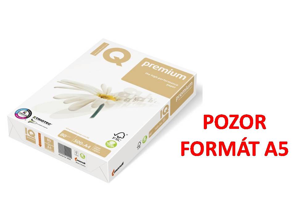 Kancelářský papír IQ Premium A5 80g Triotec / 500 listů