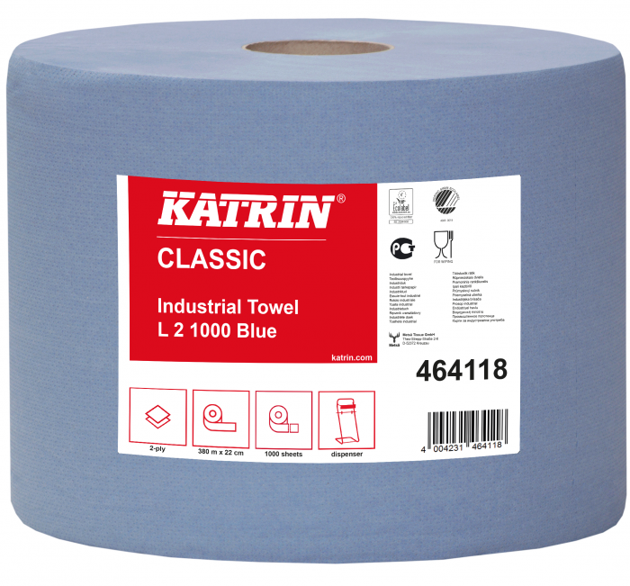 KATRIN CLASSIC průmyslová utěrka recyklovaná XXL 2 Blue 464118 /2ks