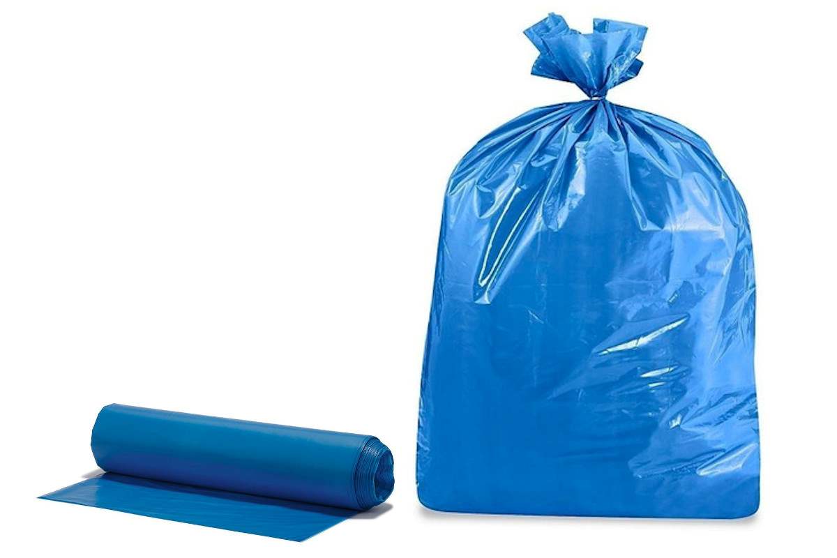 Sáček odpadní 70l, 50 x 90 cm, 15mi, PEVNÝ, modrý / 50ks / role
