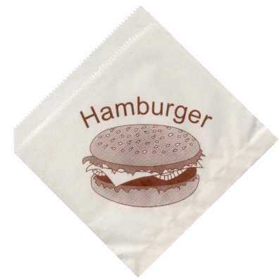 Sáček papírový na hamburger 16 x 16 cm / 500ks