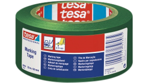 Lepící páska podlahová TESA flex 50 mm x 33 m zelená