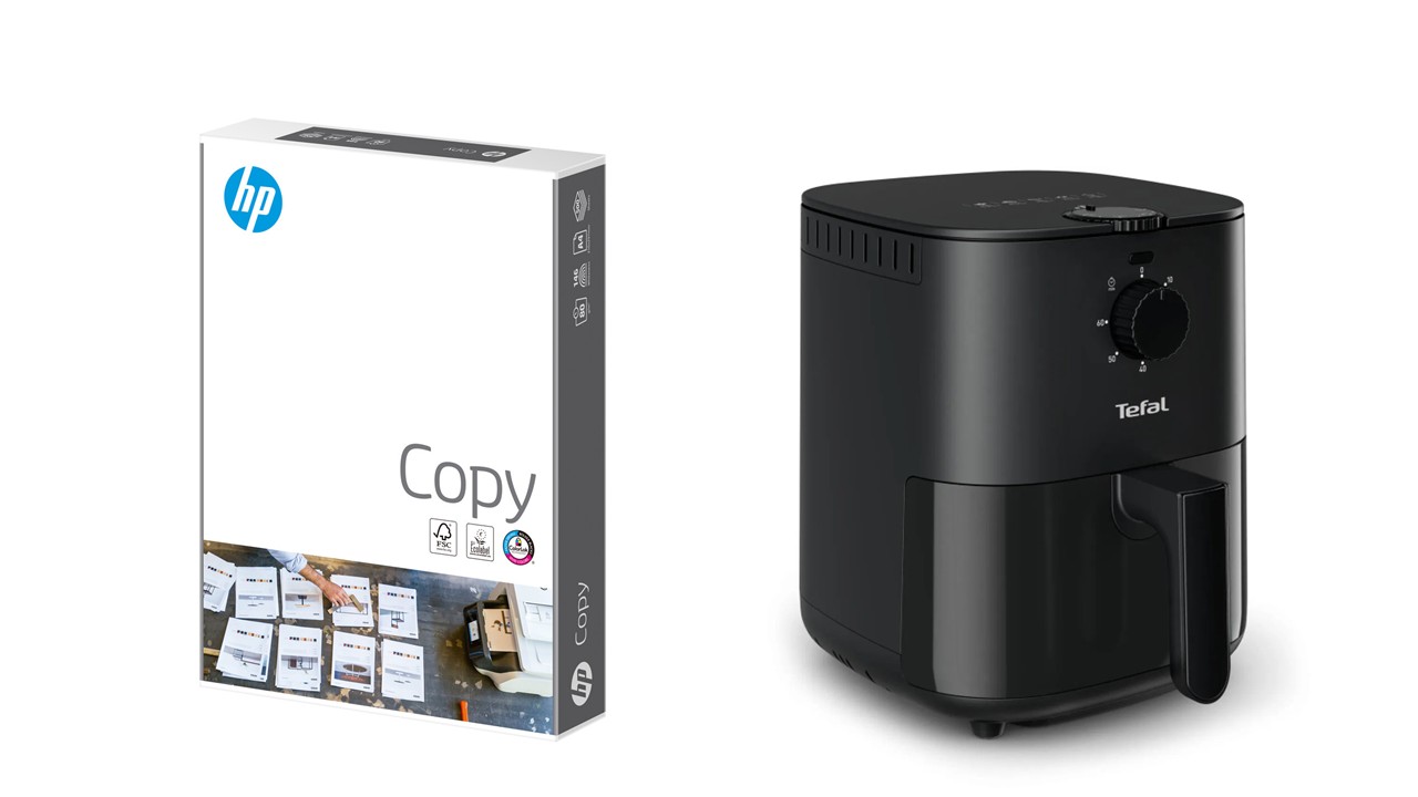 Papír kopírovací HP Copy A4 80g 500 listů + Tefal EY130815 Easy Fry Essential