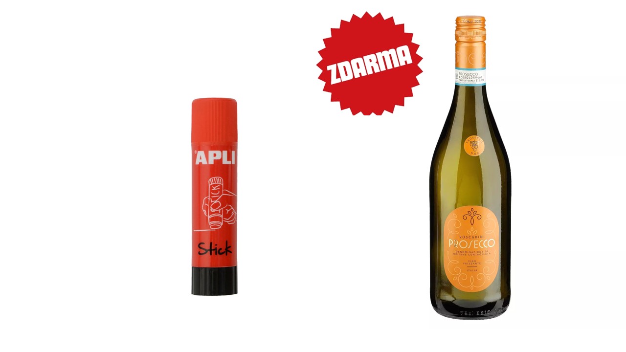 Lepidlo tyčinka APLI 21g + Prosecco 0,75l