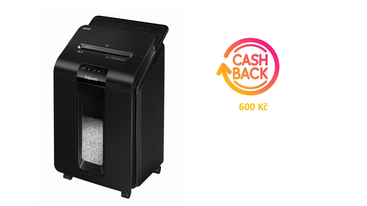 Skartovač Fellowes AutoMax 100 M s automatickým podavačem + cashback 600 Kč